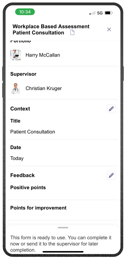 Image 2 in a series of mockups that shows actions in a app