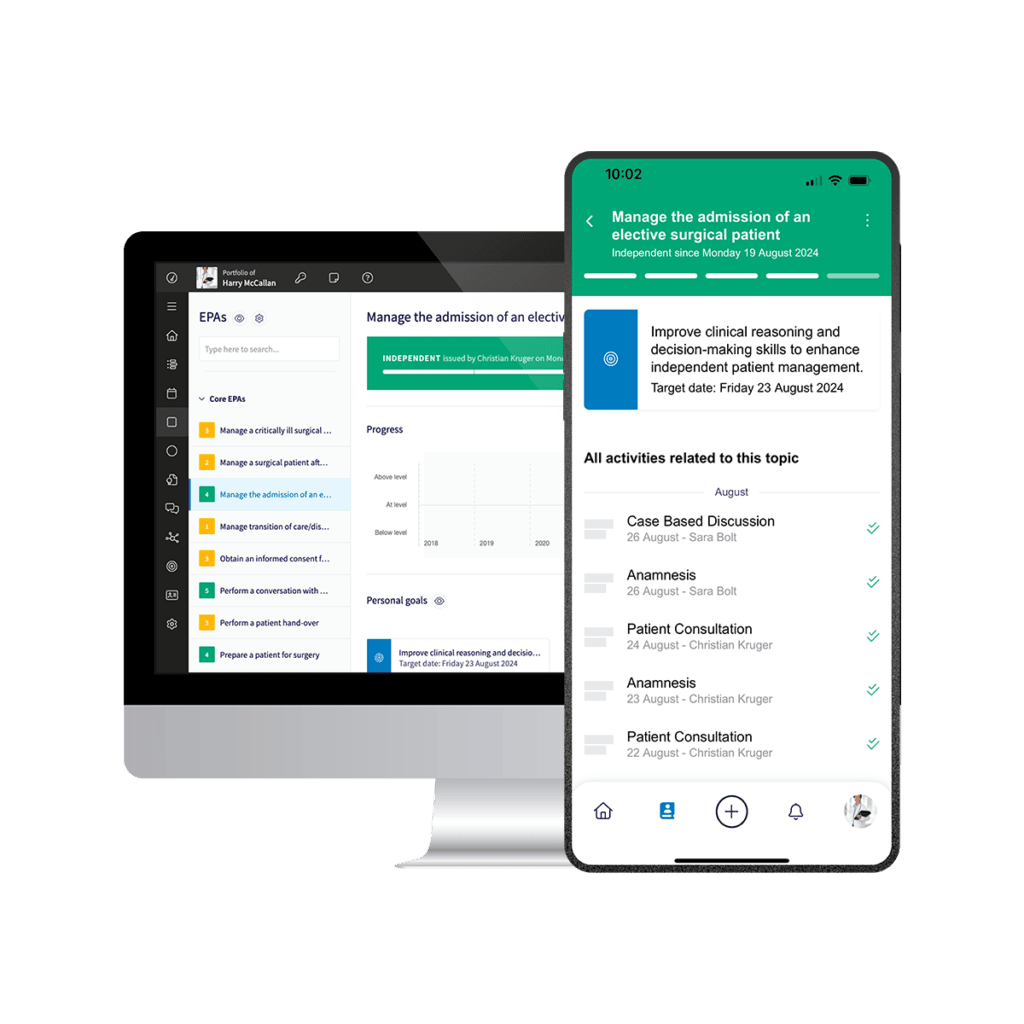 Mockup desktop and mobile version of Reconcept EPA Portfolio