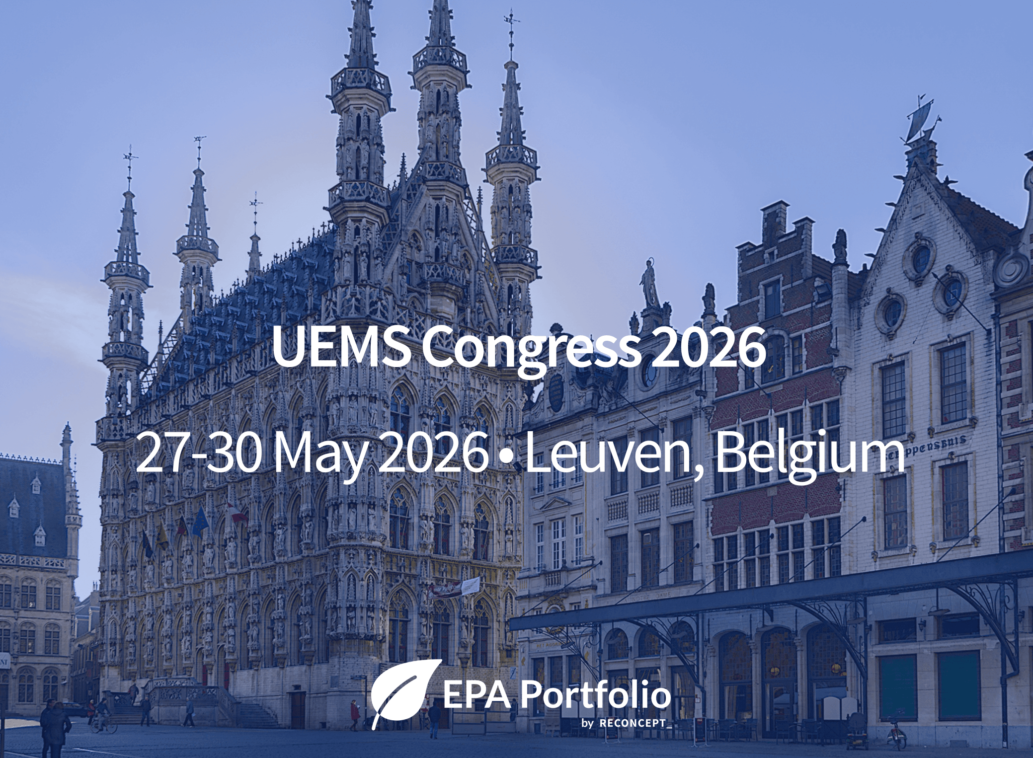 Header image showcasing details about EPA Portfolio attending UEMS 2025 congress