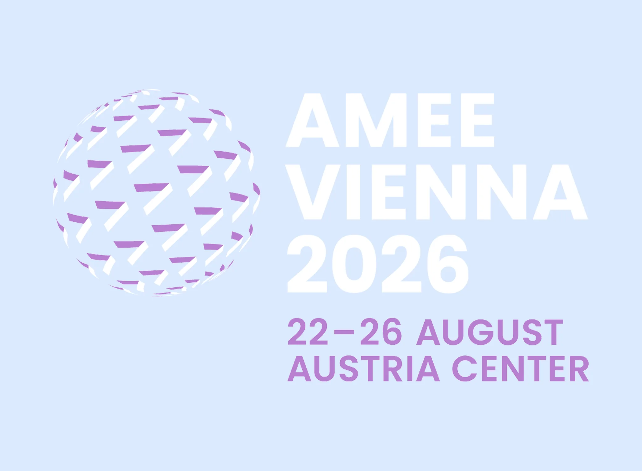 Header showing logo AMEE 2026